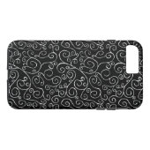 白スク色彩の鮮やかロールするカーブ(黒) Case-Mate iPhoneケース (裏面(横))