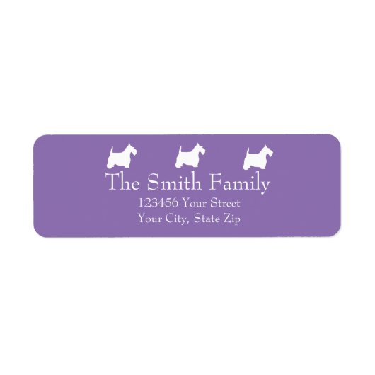 白スコットランド ラベル (正面)