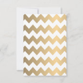 白スタイリッシュと金ゴールドの紙吹雪ドット日付の保存 セーブザデート (裏面)