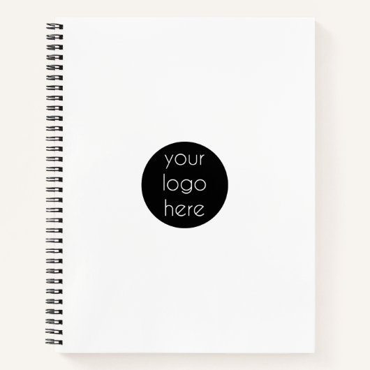 白スタイリッシュのモダンプロフェッショナル ノートブック (正面)