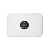 白スタイリッシュのモダンプロフェッショナル バスマット (正面)