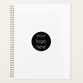 白スタイリッシュのモダンプロフェッショナル プランナー手帳