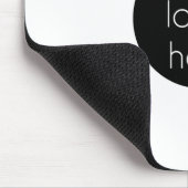 白スタイリッシュのモダンプロフェッショナル マウスパッド (コーナー)