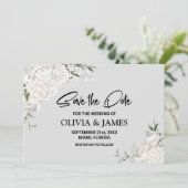 白スタイリッシュフローラ結婚ズ セーブザデート (スタンド正面)