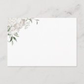 白スタイリッシュフローラ結婚詳細 エンクロージャーカード (裏面)