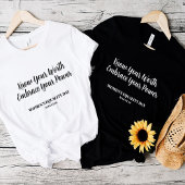 白スタイリッシュ人女性の平等の日 Tシャツ