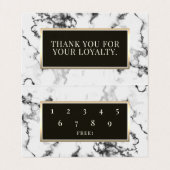 白スタイリッシュ大理石エレガントロイヤリティ名刺 名刺 (内部フラット)