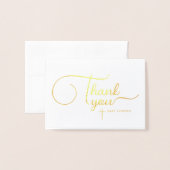 白スタイリッシュ天使エレガントベビーバプテスマ 箔カード (封筒付き正面)