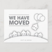 白スタイリッシュ家のはがきを移した 案内ポストカード (正面)