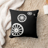 白スタイリッシュ浮き車輪枕クッション クッション (ブランケット)