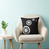 白スタイリッシュ浮き車輪枕クッション クッション (椅子)