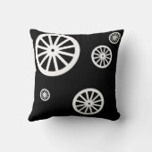 白スタイリッシュ浮き車輪枕クッション クッション (裏面)