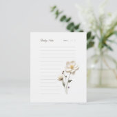 白スタイリッシュ花文具紙 (スタンド正面)