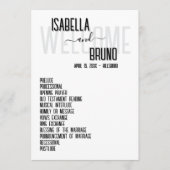 白スタイリッシュ黒の服務結婚命令 プログラム (正面)