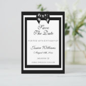 白スタイリッシュ黒の誕生日パーティー セーブザデート (スタンド正面)