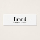 白スタッモダンドミニマルイヤリング表示カード (正面)