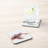 白ストライプのな毒投げ矢のカエル2 コースター (右側)