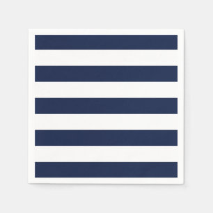 白ストライプ色パターン{背景色を選択} スタンダードカクテルナプキン