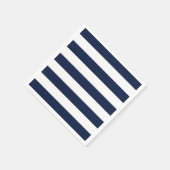 白ストライプ色パターン{背景色を選択} スタンダードカクテルナプキン (角)