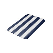 白ストライプ色パターン{背景色を選択} バスマット (アングル)