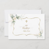 白スペインの花グラシアスコンオルギオンバウティゾ サンキューカード (裏面)