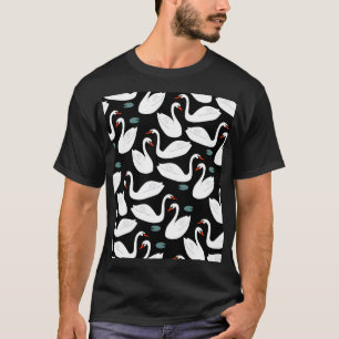白スワンズレイクシームレス壁紙 Tシャツ