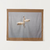 白スワンタペストリー タペストリー (正面(横))