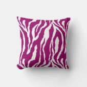 白ゼブラデザイン枕 クッション (正面)