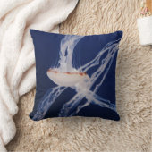 白ゼリー魚 クッション (ブランケット)