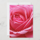 白タイポグラフィと赤エレガントローズ結婚ズ 招待状 (裏面)