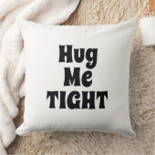 白タイポグラフィクールおもしろいモダン クッション (ブランケット)