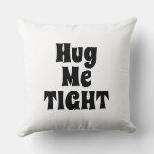 白タイポグラフィクールおもしろいモダン クッション (裏面)