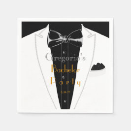 白タキシード スタンダードカクテルナプキン