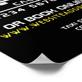 白タクシー車のロ広告ゴ ポスター (角)