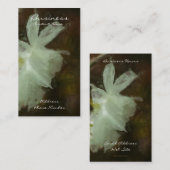 白ダフォジルフローラ印象派絵画の 名刺 (正面/裏面)