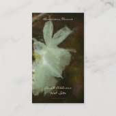 白ダフォジルフローラ印象派絵画の 名刺 (裏面)