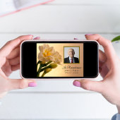 白ダブルダッフォジルスフラワーデス記念日 招待状