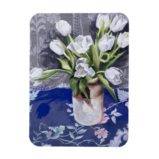 白チューリップ1994 マグネット (縦)