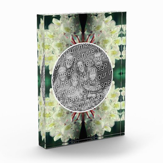 白ツツツジの花を追加 フォトブロック (左)