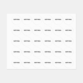 白テクスチャシンプル文字ミニマルスタイルラベル ラベル