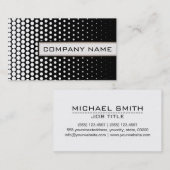 白テクノドットエレガントブモダンラック 名刺 (正面/裏面)