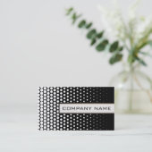 白テクノドットエレガントブモダンラック 名刺 (スタンド正面)