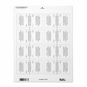 白テンプレート唇弁ラベル双生児 ラベル (フルシート)