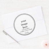 白テンプレート空白の容器キャンドルラベル ラウンドシール (封筒)