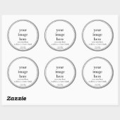 白テンプレート空白の容器キャンドルラベル ラウンドシール (シート)