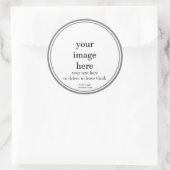 白テンプレート空白の容器キャンドルラベル ラウンドシール (バッグ)