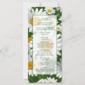 白デイジーエレガント白フローラフィールド (裏面)