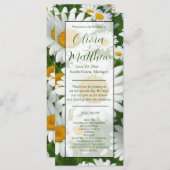 白デイジーエレガント白フローラフィールド (正面/裏面)