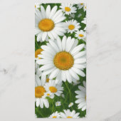 白デイジーエレガント白フローラ野緑 メニュー (裏面)