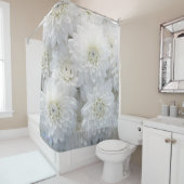 白デイジーサンセットシャワーカーテン シャワーカーテン (インサイチュ)